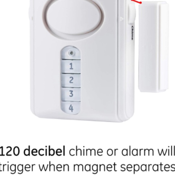GE Deluxe door alarm. New in box(package is damaged but product is in new shape - Picture 4 of 7